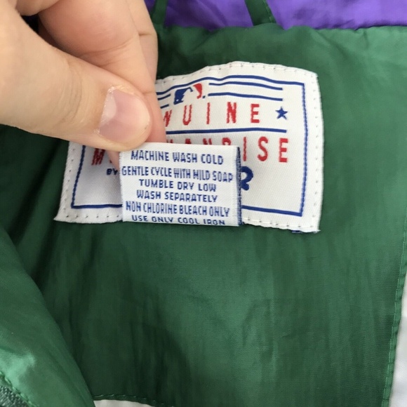 Vintage STARTER Colorado Rockies 1995 Coors Field Staff Windbreaker Jacket Zip - Picture 8 of 14